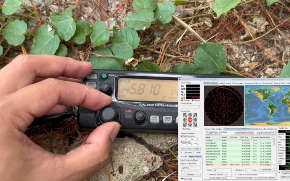 HAM | 国际空间站和地面业余无线电通话 跟踪接收 145.8000MHz哔哩哔哩bilibili