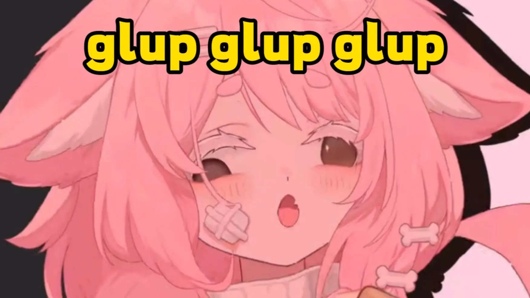 Glup Raspberry Flavour 卡点读词挑战 glup glup glup【奶油-cream-】_哔哩哔哩_bilibili