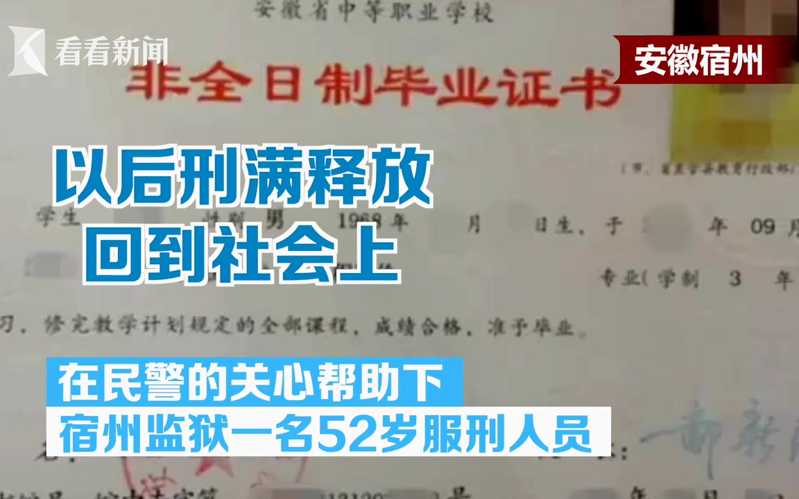 52岁服刑人员获中专毕业证:回社会后有一技之长了哔哩哔哩bilibili