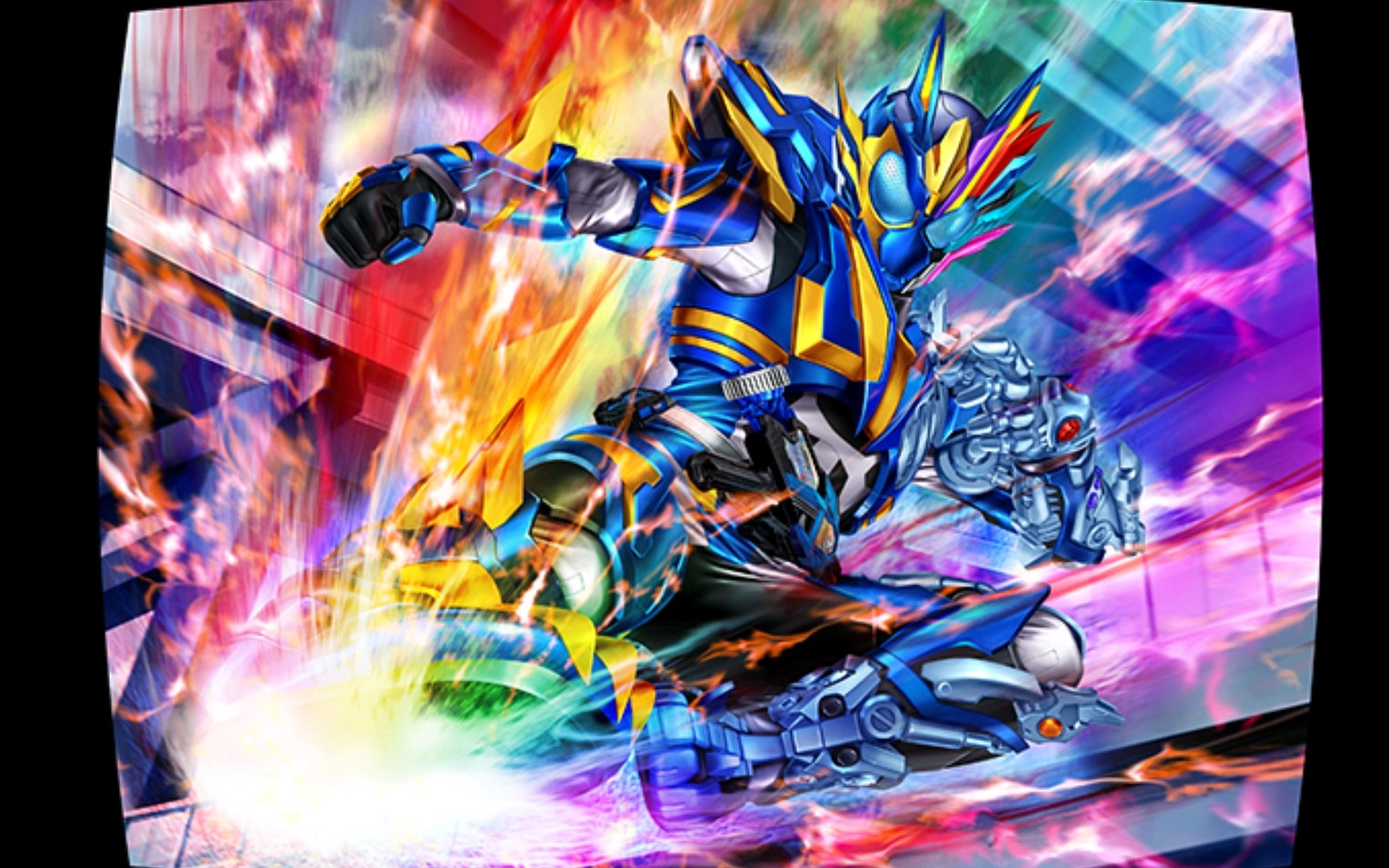 假面骑士城市大战 狂暴加特林bc 彩虹踢