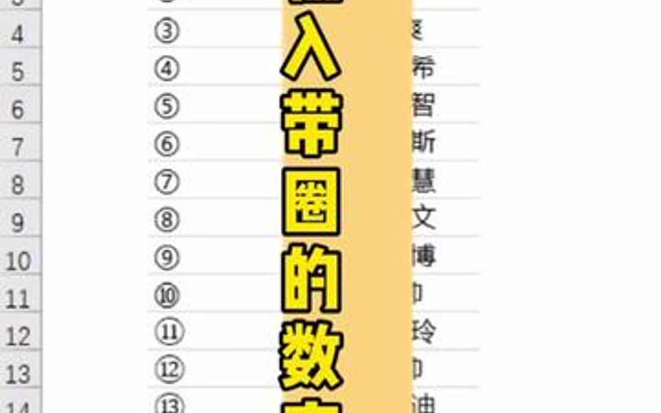 带圈的数字符号如何输入?哔哩哔哩bilibili