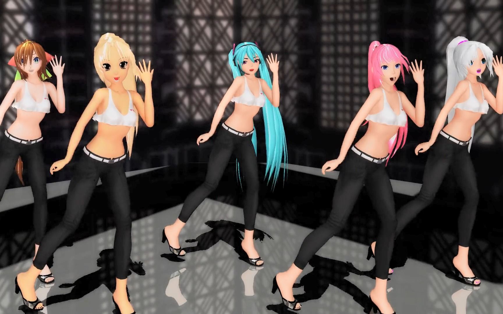 初音角色跳舞美女跳舞劲舞