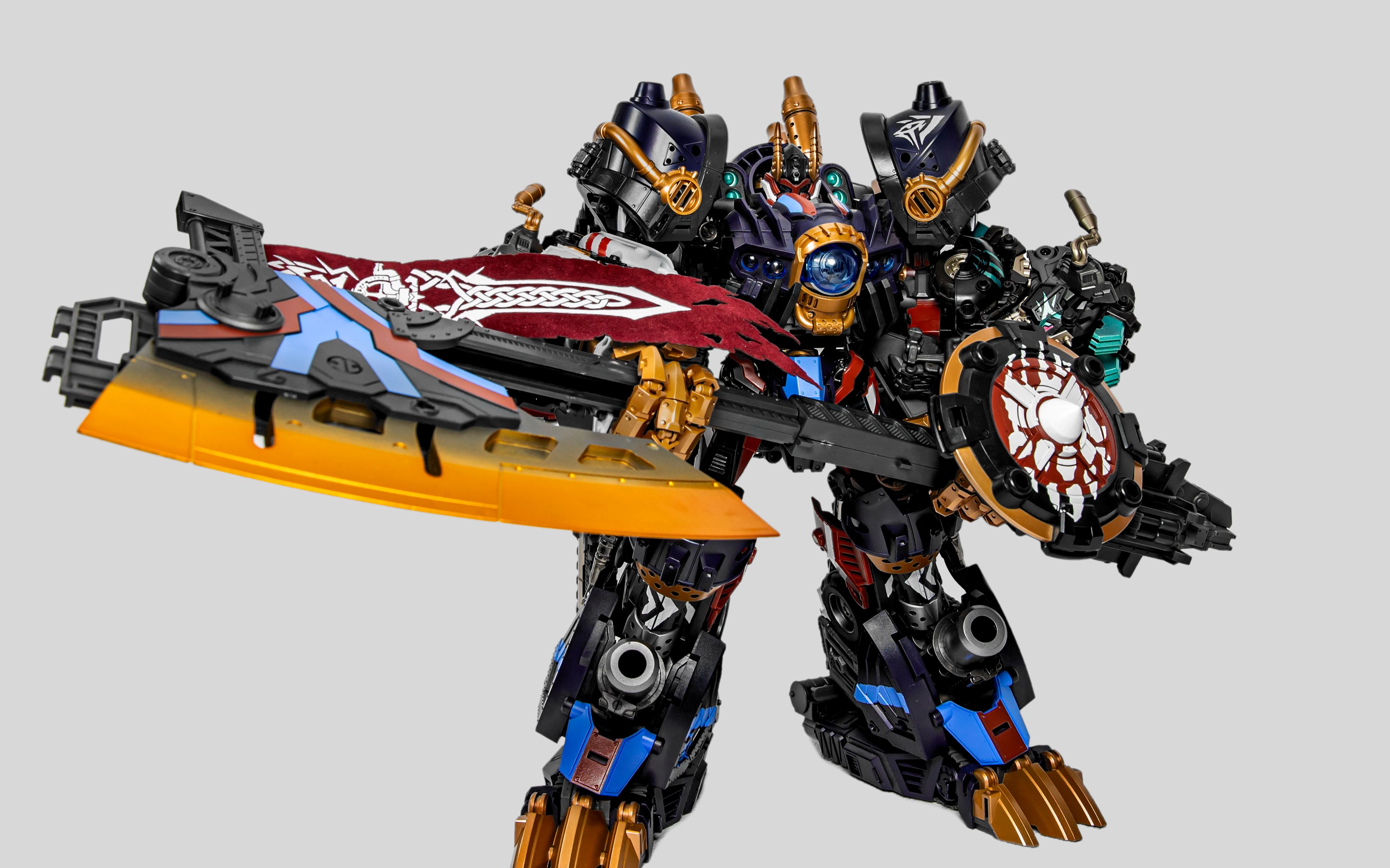 这款威猛的变形组合机器人终于完整了!幻古战记重装狂战士到来!