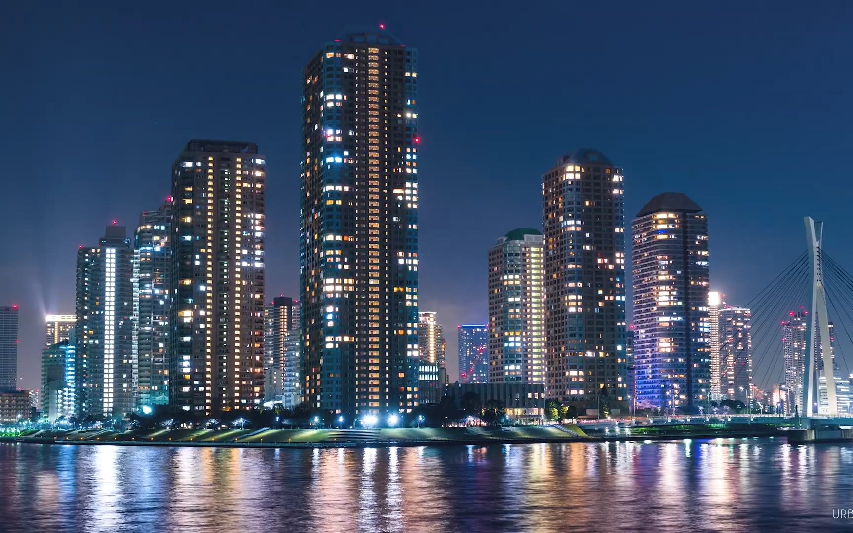 空中看东京城市