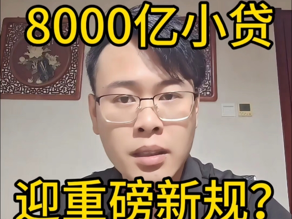 8000亿小贷迎重磅新规哔哩哔哩bilibili