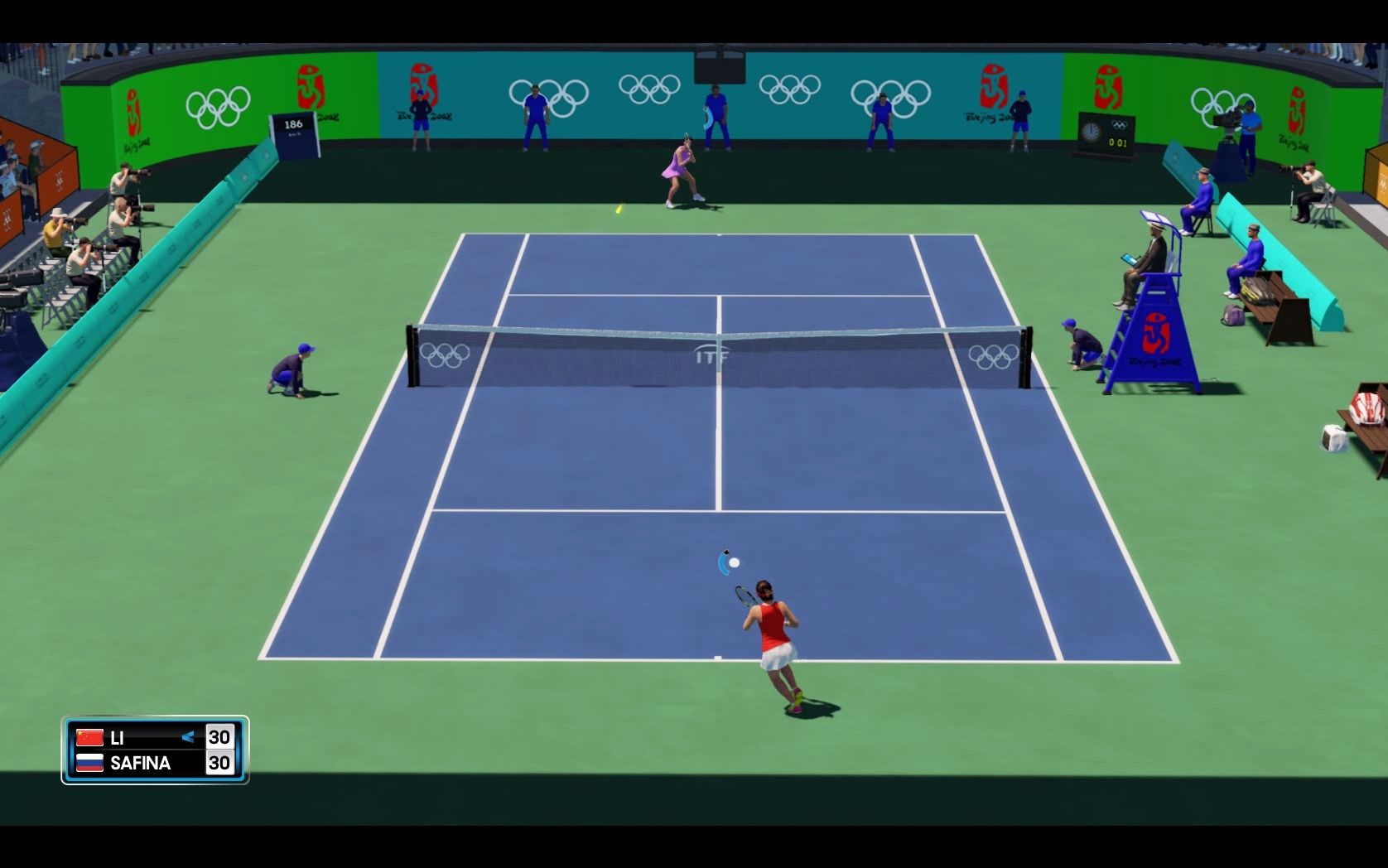 【如果历史能重来】AOTENNIS2 2008年北京奥运会 网球女单半决赛 李娜vs萨芬娜