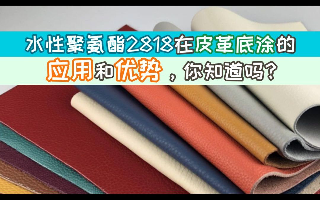 水性聚氨酯2818在皮革底涂的应用和优势,你知道吗哔哩哔哩bilibili