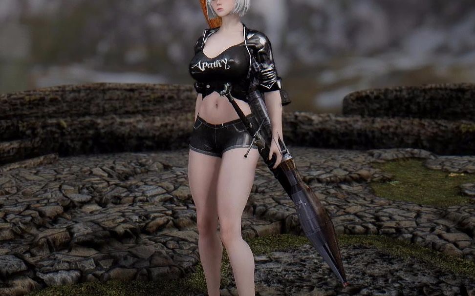 女搜查官误入天际,遭壮汉围攻,结局令人唏嘘!上古卷轴5mod