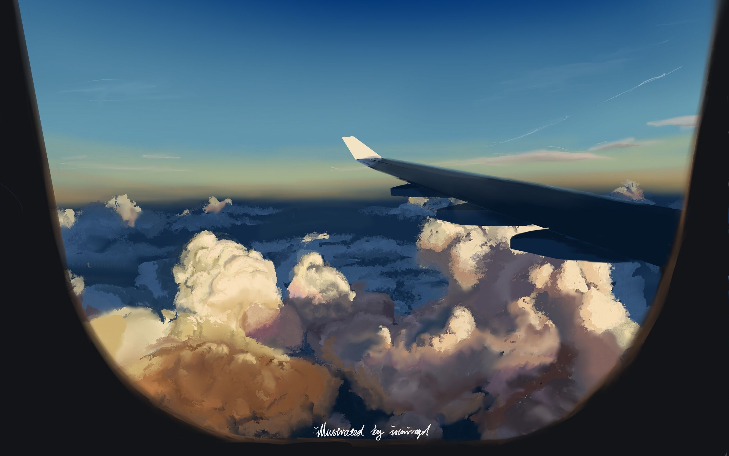 【procreate】三万英尺的民用曙暮光终_哔哩哔哩_bilibili