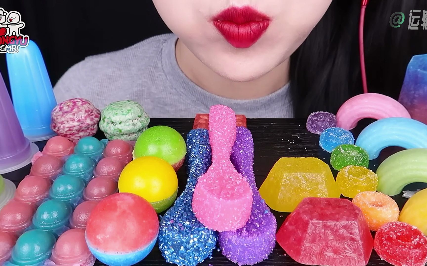 【美食咀嚼】各种糖,蜡瓶糖,果冻声控,咀嚼音超绝!