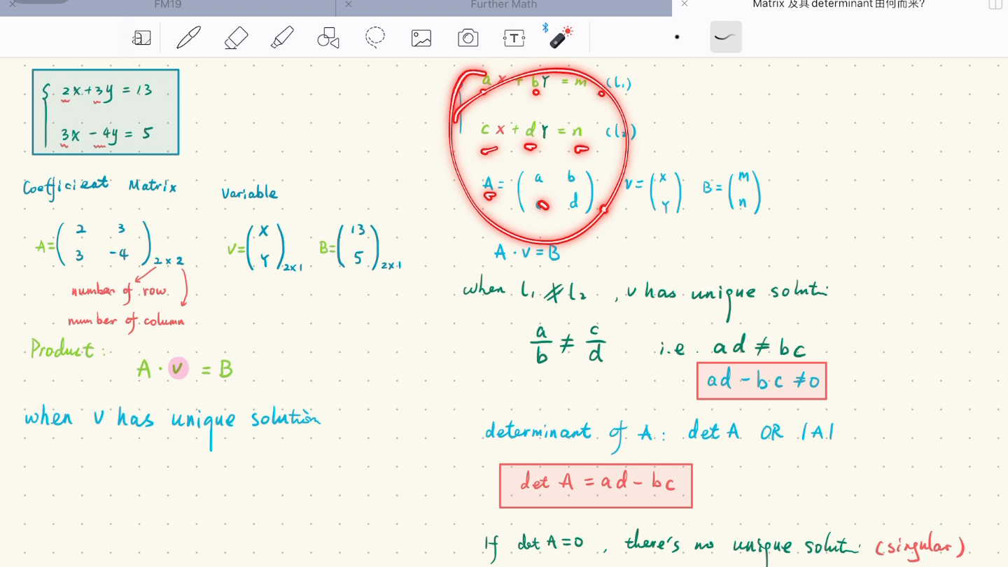 Matrix及其determinant由何而来?哔哩哔哩bilibili