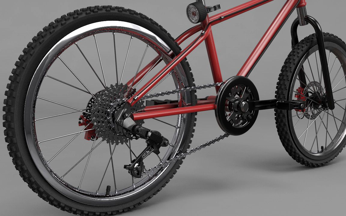 c4d建模练习 山地自行车 (中)