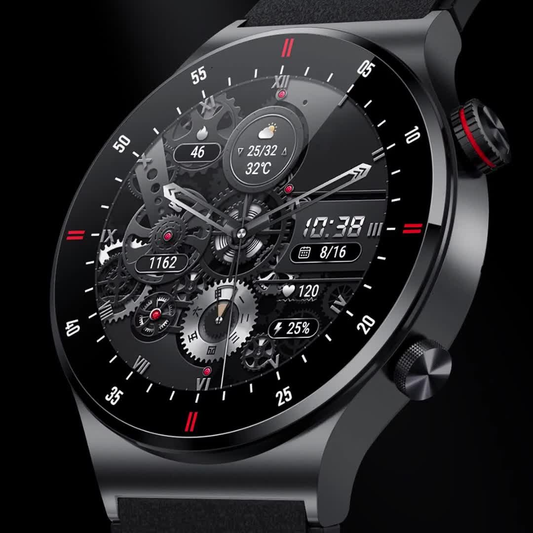 多功能新款智能手表2023户外运动蓝牙帅气男士黑科技感黑科技手表