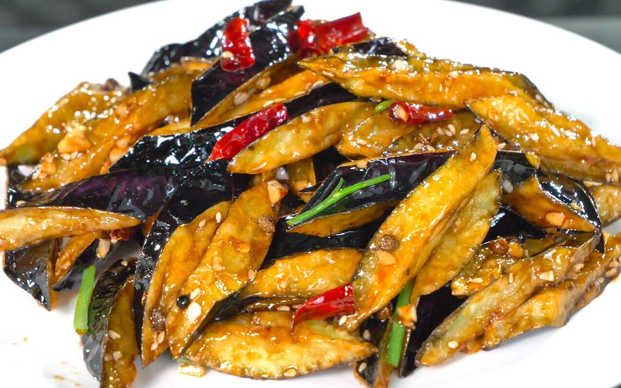 这才是风味茄子的正确做法,多加这2步,久脆不回软,色香味俱全 - 哔哩哔哩