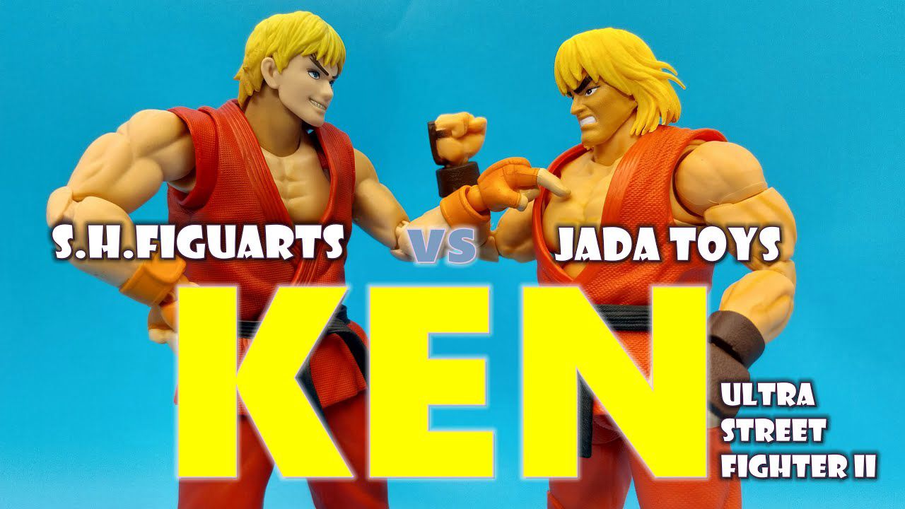 【对比】街霸2 肯 s.h.figuarts vs jada toys