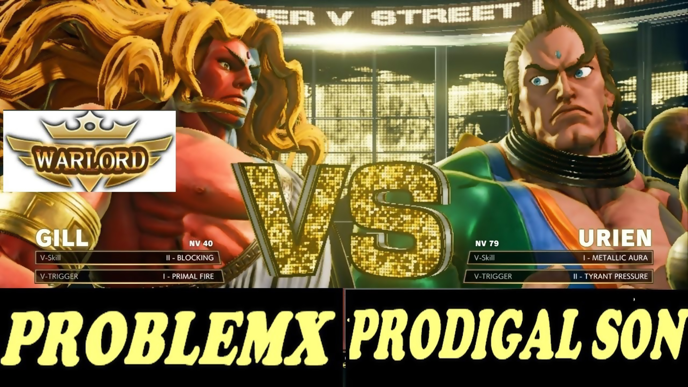 街霸 5 职业赛:problemx(吉尔)vs digal(尤里安)
