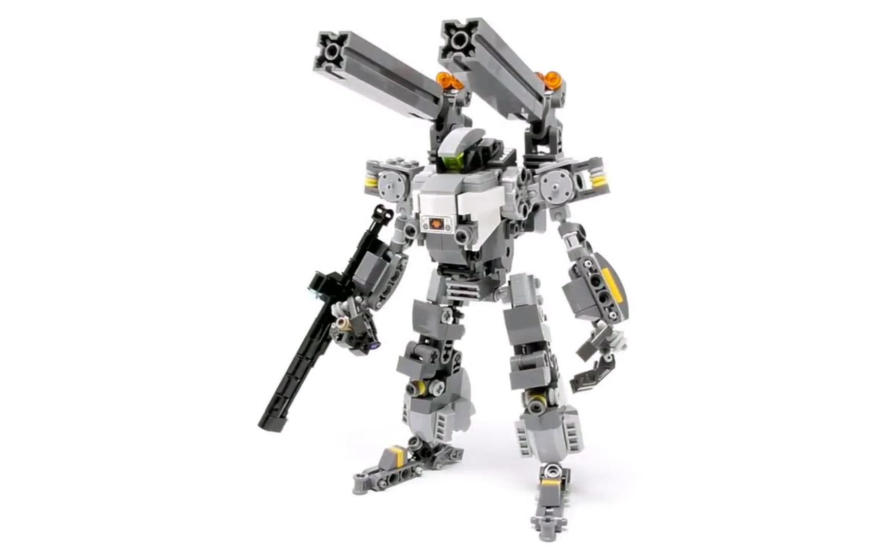 乐高moc教程 机甲套装重型武器002 拼搭指南_哔哩哔哩 (゜-゜)つロ