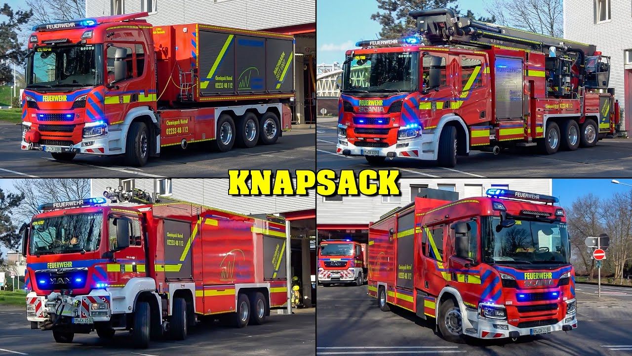 【应急车辆结案】德国knapsack 化学园工厂消防队响应园区警报,包括新