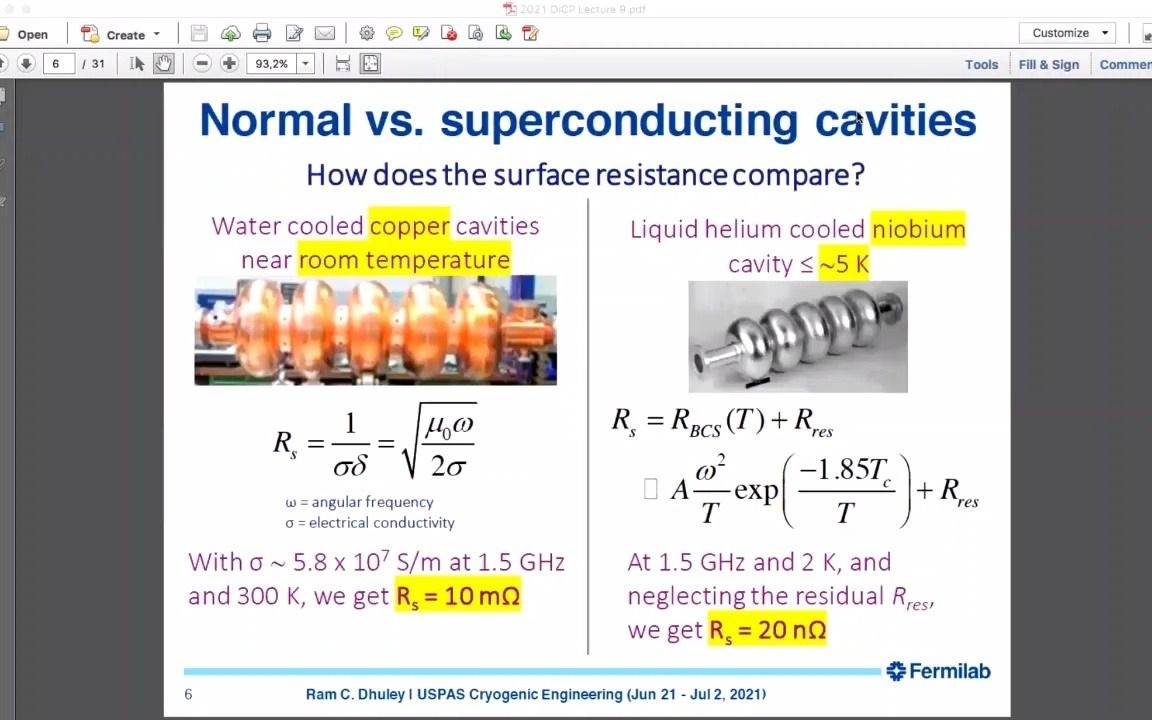 第九讲SRF Cavities大型低温工程培训by John Weisend II哔哩哔哩bilibili