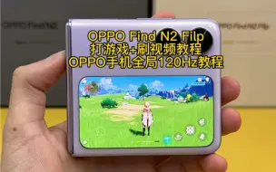 下载视频: OPPO Find N2 Flip外屏使用第三方软件+全局120Hz教程