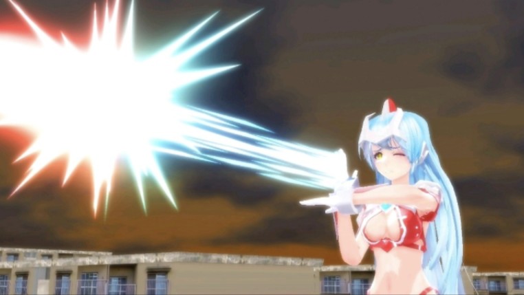 奥特娘杰妮斯光线对波不敌!要输给怪兽了