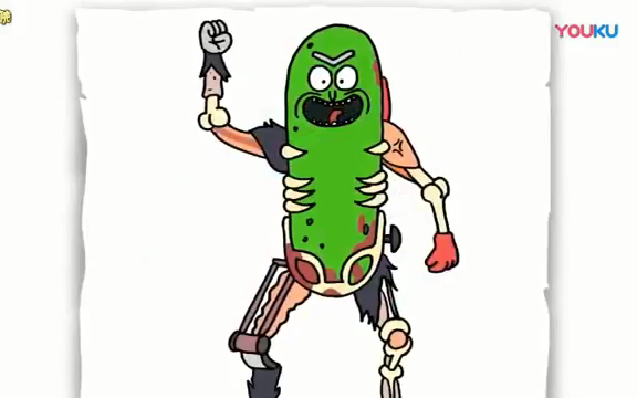 如何画腌黄瓜瑞克
