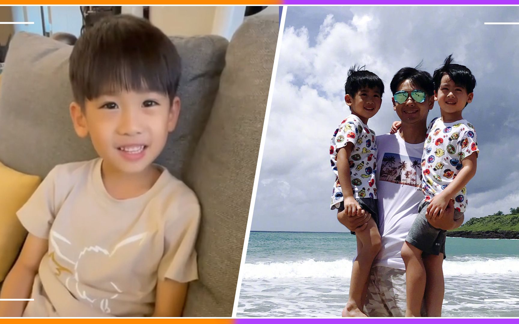 林志颖双胞胎儿子罕见露面,耐心教玩魔方显父爱,kimi却不见踪影_哔哩