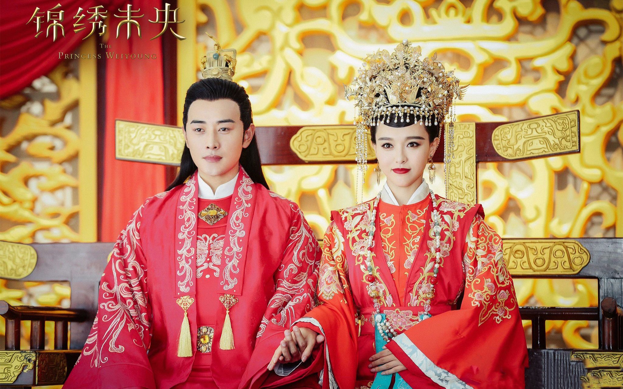 《锦绣未央》甜蜜花絮第十四弹:唐嫣哭戏难过罗晋安慰逗笑,登基婚礼