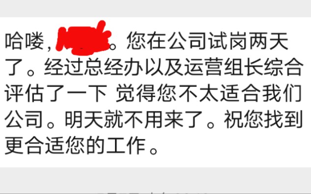 我工作两天后被恶意辞退,hr态度恶劣推卸责任,我提起劳动纠察后,另一个hr态度才缓和起来.公司排外情绪严重,会轻视新人.入职第一个月没有交五险...