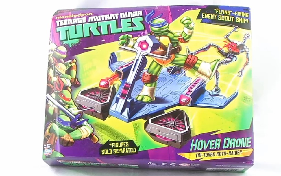 youtube搬运彩星playmates忍者神龟载具悬浮战机hoverdrone