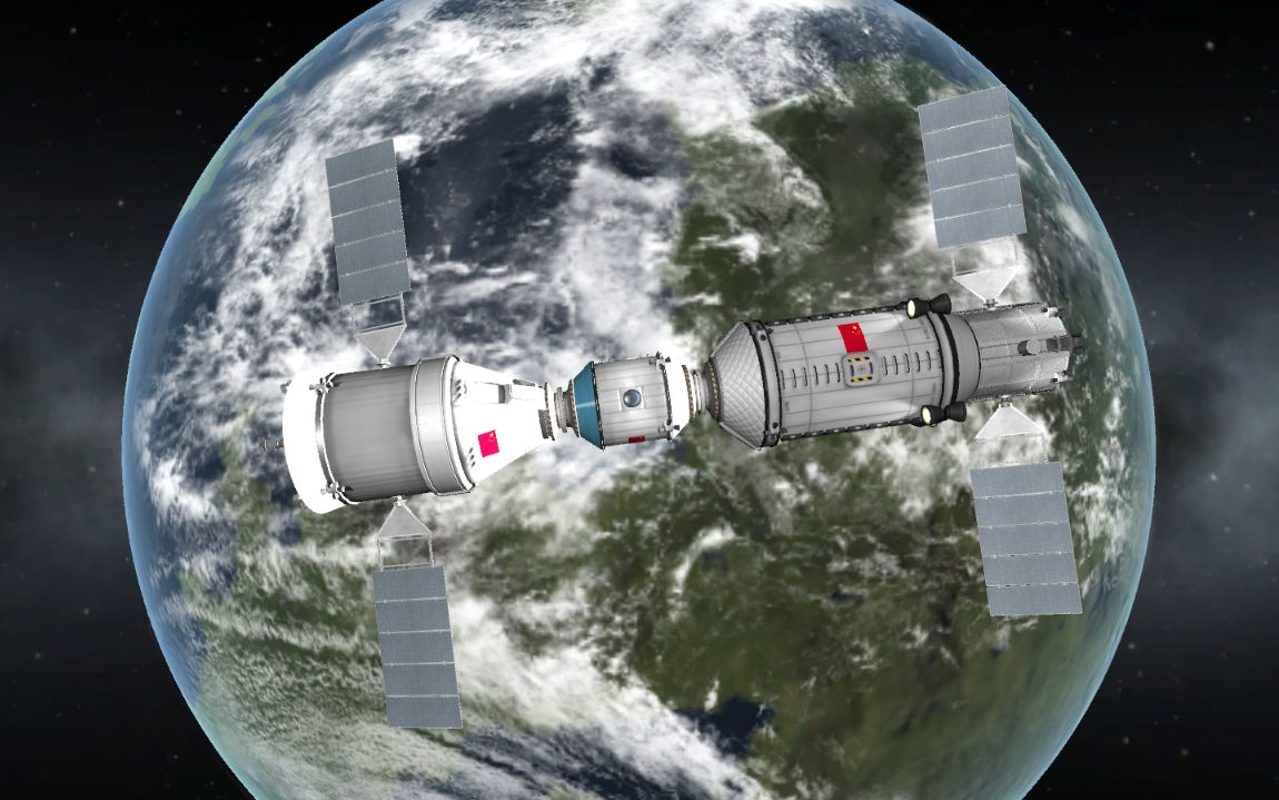 "坎巴拉太空计划"天宫二号-中国空间站建设part01