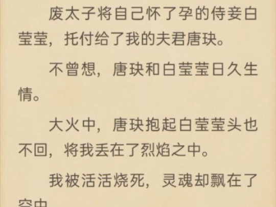 (完)废太子将自己怀了孕的侍妾托付给了我的夫君哔哩哔哩bilibili