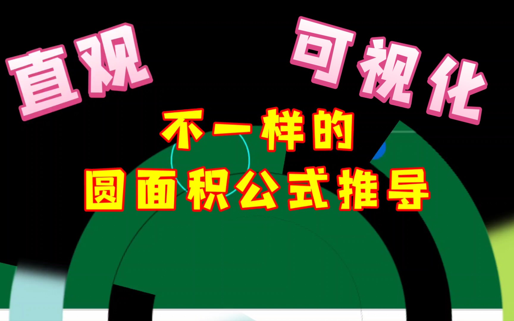 [图]你见过这样的圆面积公式推导吗——动态数学软件GeoGebra