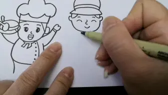 劳动节主题手抄报线稿分享，少儿简笔手抄报分享