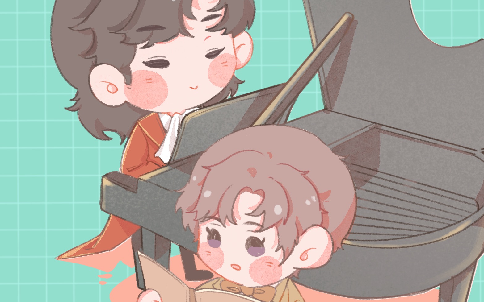 【188男团】寒故小动画 一起来唱歌