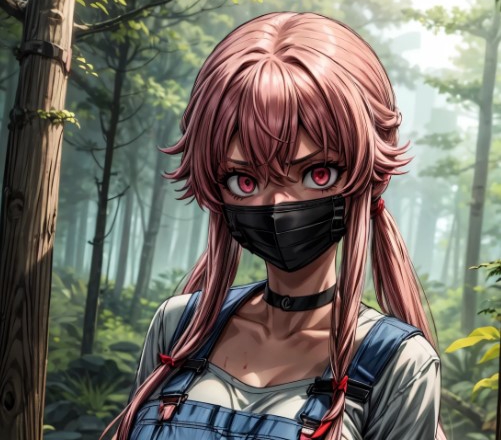 未来日记女主.我妻由乃ai绘画.