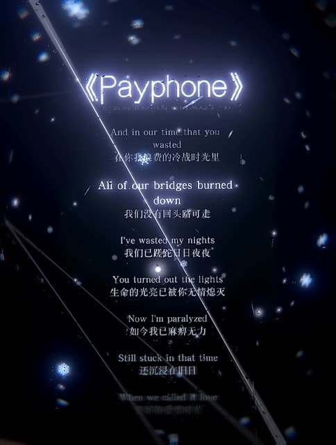 英文歌曲第一集《Payphone》哔哩哔哩bilibili