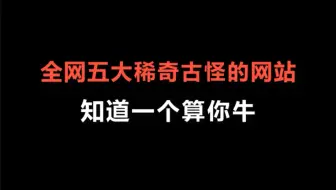 全网五大稀奇古怪的学习网站