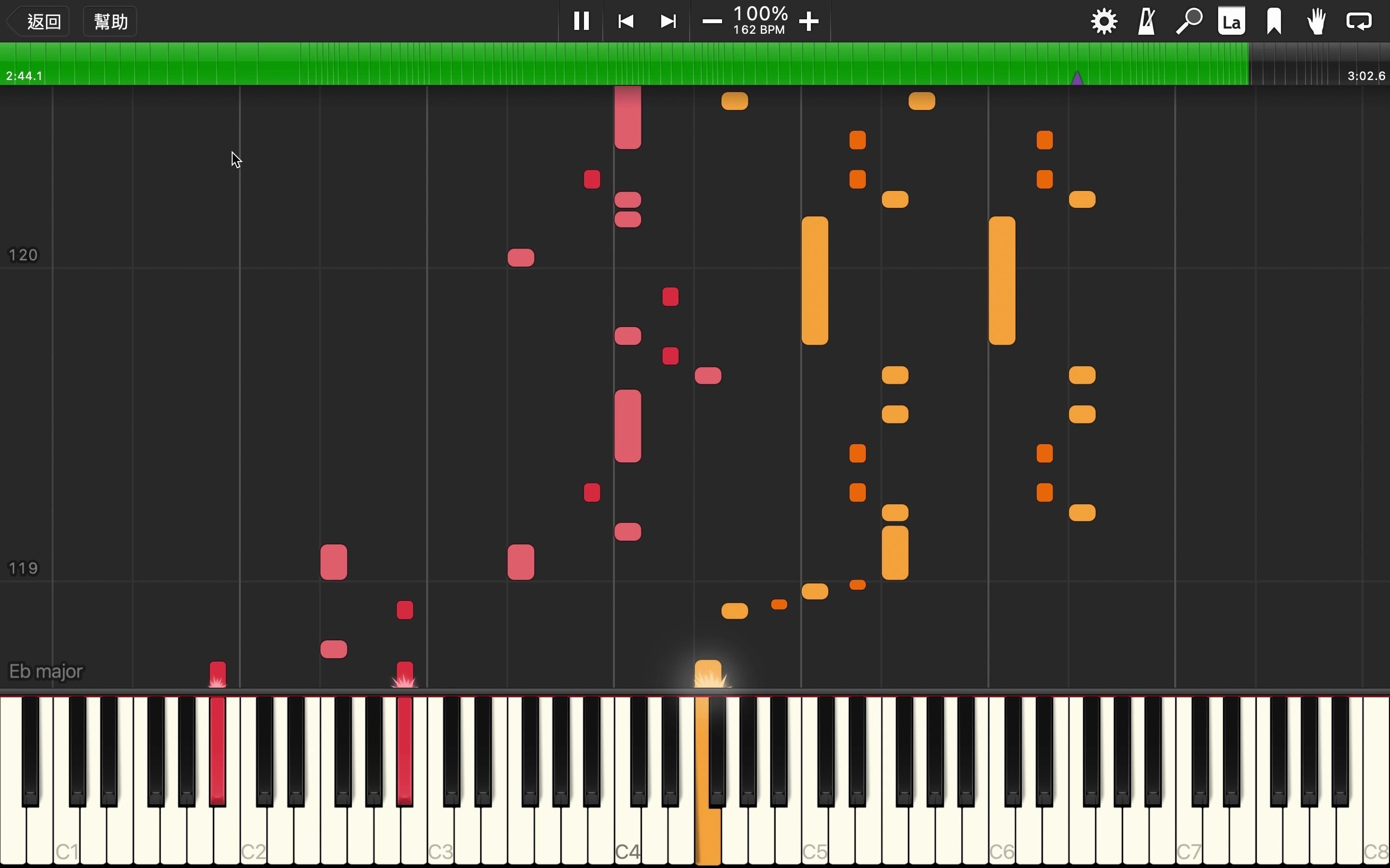 [图]【钢琴独奏】金蛇狂舞Synthesia演示