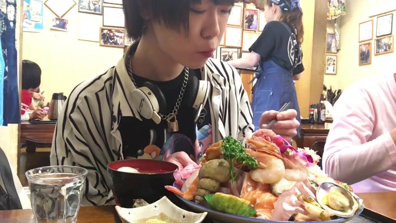 【生肉搬运-draco耳机小哥 】draco耳机小哥-超大份海鲜盖饭