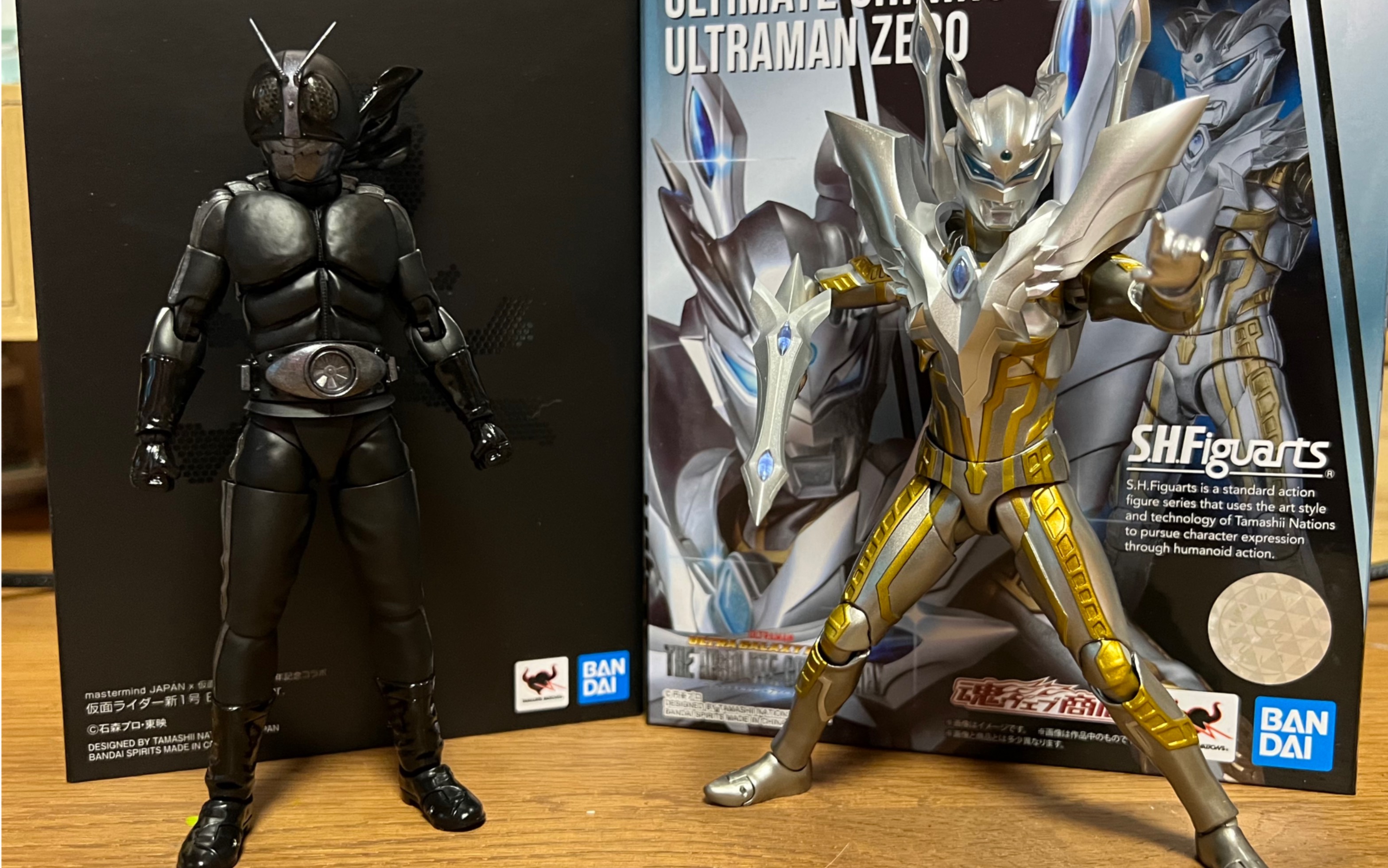 开箱真骨雕mmj黑色一号shf究极闪耀赛罗