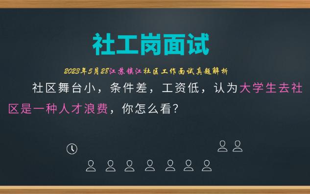 【社区工作者面试】大学生去社区是一种人才浪费?哔哩哔哩bilibili