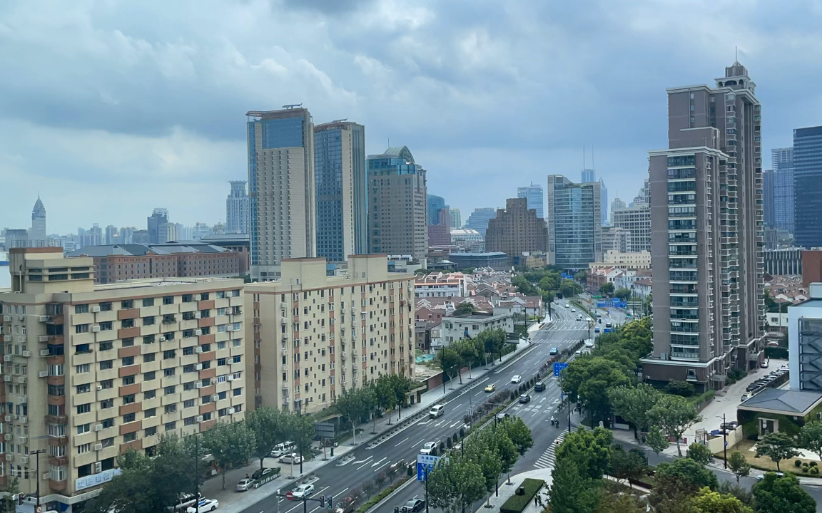 办公室窗外风景,阴天