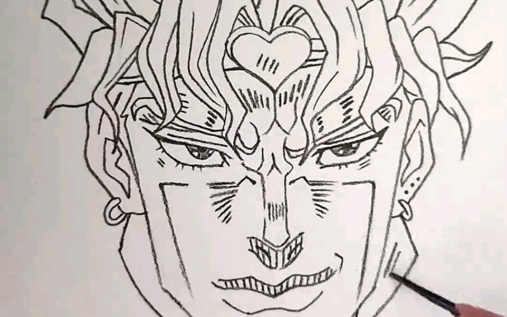 简单画一个迪奥《jojo 星尘斗士》_哔哩哔哩_bilibili