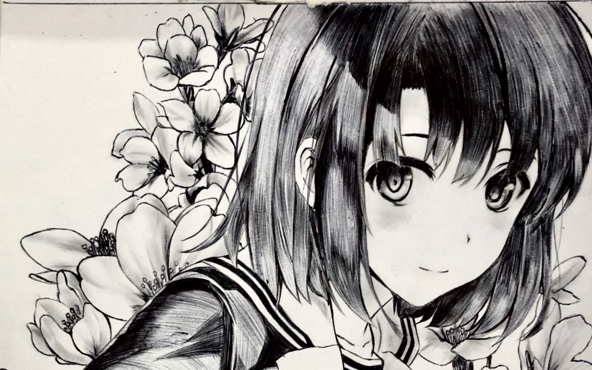 (手绘)樱花x圣人惠 我变成你心目中女主角的样子了吗