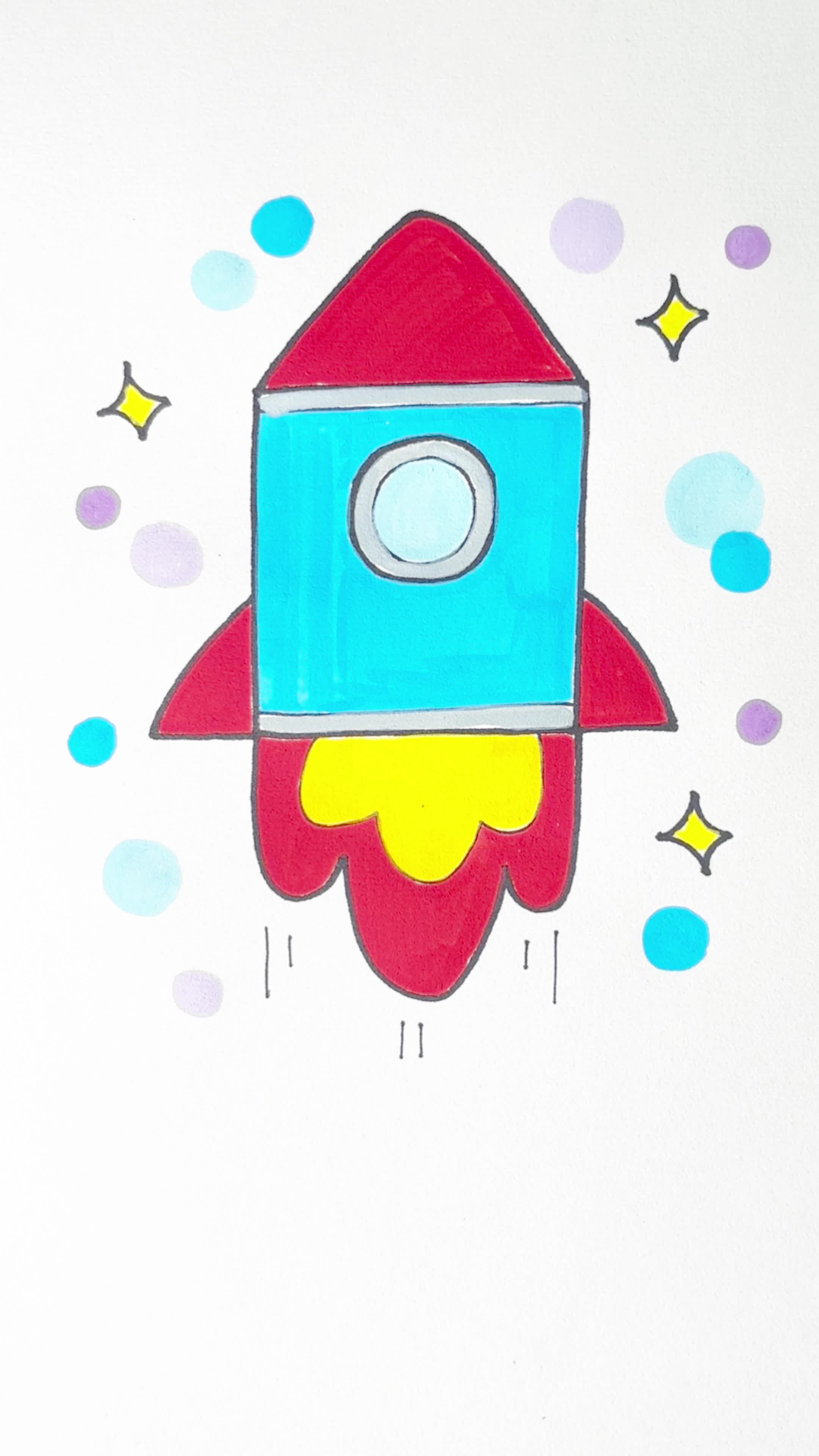 简单画小火箭