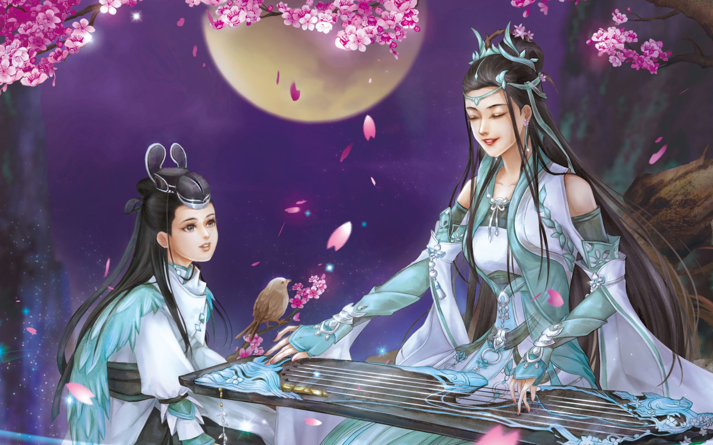 【剑网三同人】长歌门咕咕绘画过程bgm赤子乘龙-注定(小白龙唱的(17