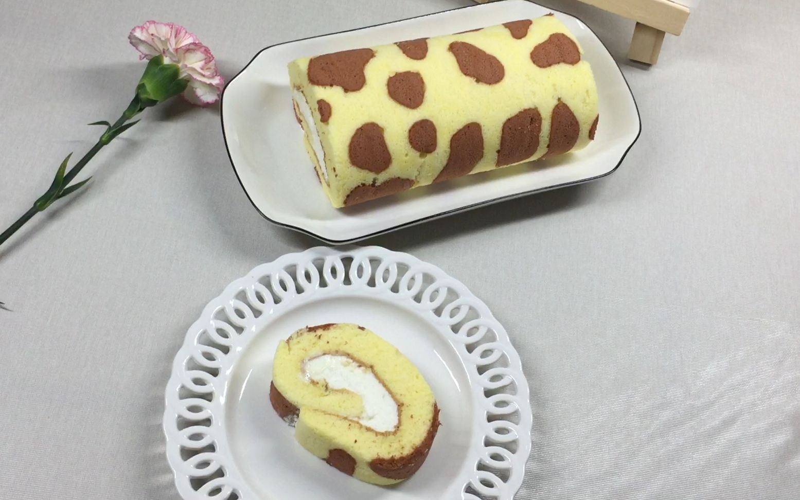 斑马纹蛋糕卷 没有艺术细胞,咱就乱挤一通也是可以的