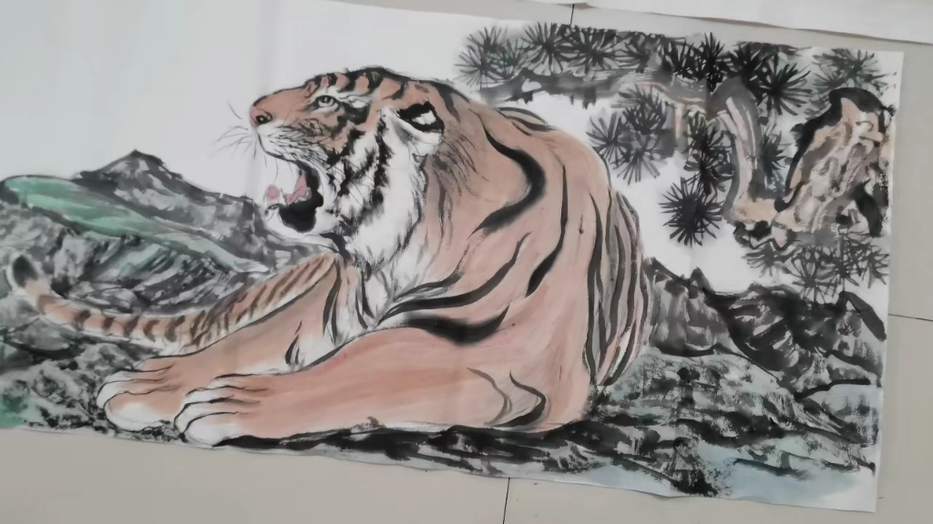 画人画皮难画骨,画虎生动最是难