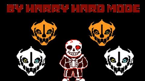 UnderTale Sans Fight Hard Mode]Harry的困难sans完整版通过!_哔哩哔哩bilibili